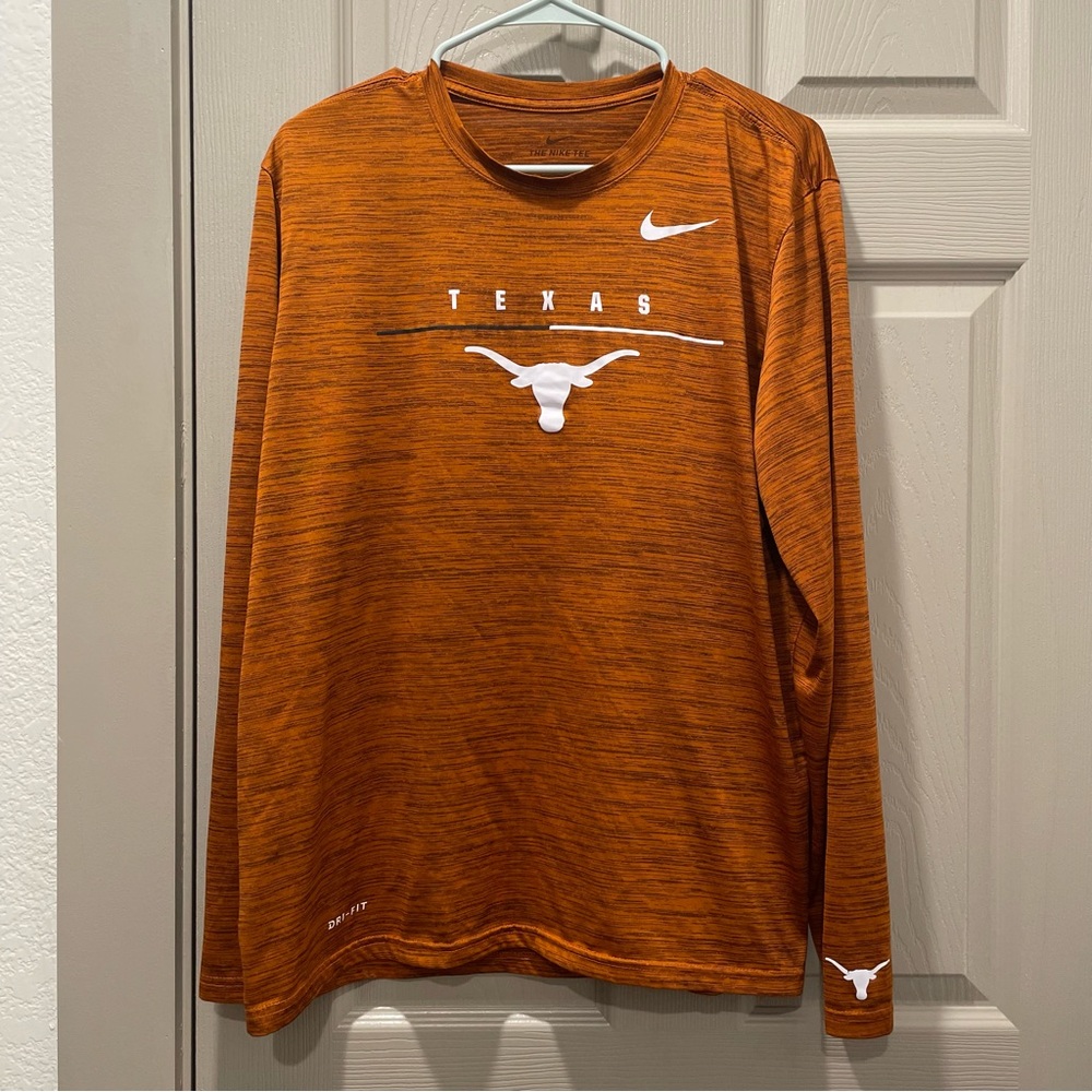 Hard To Find | Texas Longhorns | The Nike Tee | Longsleeve | Velocity | Dri-Fit - Picture 1 of 8